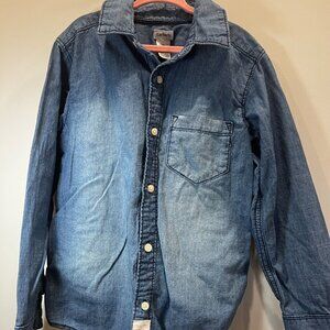 Denim shirt chambray shirt kids size 7 Carters